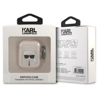 Karl Lagerfeld KLA2UKHGD AirPods cover złoty/gold Glitter Karl`s Head