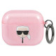Karl Lagerfeld KLA3UKHGP AirPods 3 cover różowy/pink Glitter Karl`s Head