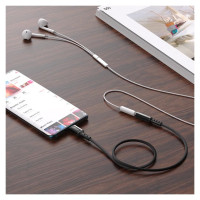Acefast audio cable USB Type C - 3.5mm mini jack (female) 18cm, DAC, AUX black (C1-07 black)