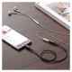 Acefast audio cable USB Type C - 3.5mm mini jack (female) 18cm, DAC, AUX black (C1-07 black)