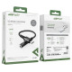Acefast audio cable USB Type C - 3.5mm mini jack (female) 18cm, DAC, AUX black (C1-07 black)