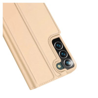Dux Ducis Skin Pro Holster Cover Flip Cover for Samsung Galaxy S22 + (S22 Plus) gold