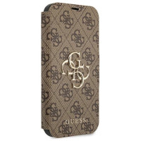 Guess GUBKP13X4GMGBR iPhone 13 Pro Max 6.7" brown/brown book 4G Big Metal Logo