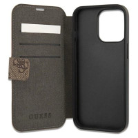 Guess GUBKP13X4GMGBR iPhone 13 Pro Max 6.7" brown/brown book 4G Big Metal Logo