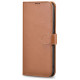 Icarer Haitang Leather Wallet Case Leather Case for Samsung Galaxy S22 + (S22 Plus) Wallet Housing Cover Brown (AKSM05BN)
