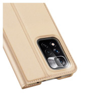 Dux Ducis Skin Pro Holster Case Cover Flip Poco M4 Pro 5G gold