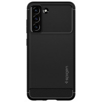 Spigen Rugged Armor Case for Samsung Galaxy S21 FE - Matte Black