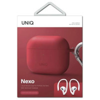 Uniq Nexo case for AirPods 3 + Ear Hooks Silicone - red