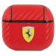 Ferrari FESA3CARE AirPods 3 cover red/red On Track PU Carbon