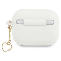 Guess GUAPLSCHSH AirPods Pro cover white/white Silicone Charm Heart Collection