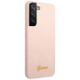 Guess GUHCS22MLSLMGPP S22+ S906 pink/pink hardcase Silicone Script Metal Logo