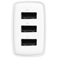 Baseus Compact charger 3x USB 17W white (CCXJ020102)