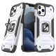 Wozinsky Ring Armor case for iPhone 14 Pro Max armored cover magnetic holder ring silver
