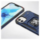 Wozinsky Ring Armor case for iPhone 14 armored cover magnetic holder ring blue
