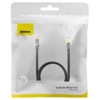 Baseus Speed Seven High Speed RJ45 Network Cable 10Gbps 1m Black (WKJS010101)