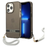 Guess GUHCP13LHTSGSK iPhone 13 Pro / 13 6.1" black/black hardcase Translucent Stap