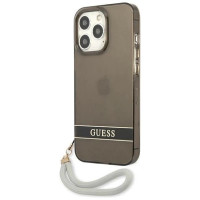 Guess GUHCP13LHTSGSK iPhone 13 Pro / 13 6.1" black/black hardcase Translucent Stap