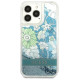 Guess GUHCP13LLFLSN iPhone 13 Pro / 13 6.1" green/green hardcase Flower Liquid Glitter