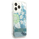 Guess GUHCP13LLFLSN iPhone 13 Pro / 13 6.1" green/green hardcase Flower Liquid Glitter