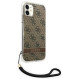 Guess GUOHCN61H4STW iPhone 11 brown/brown hardcase 4G Print Strap