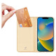 Dux Ducis Skin Pro Holster Flip Cover for iPhone 14 Plus gold