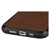 Icarer Leather Oil Wax Genuine Leather Case for iPhone 14 Plus (MagSafe Compatible) Brown (WMI14220719-BN)
