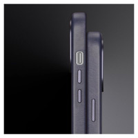 Dux Ducis Naples case for iPhone 14 magnetic leather case MagSafe blue