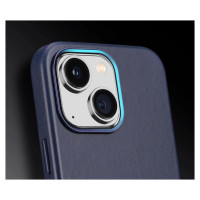 Dux Ducis Naples case for iPhone 14 magnetic leather case MagSafe blue