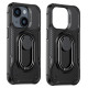 Joyroom Dual Hinge case for iPhone 14 armored case with a stand and a ring holder black