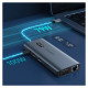 Choetech multifunctional HUB with display 12in1 USB-C to USB-C / USB-A / HDMI / VGA / AUX / SD / TF gray (HUB-M26)