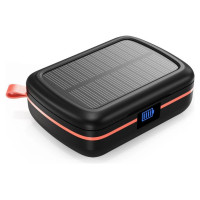 Choetech TWS wireless headphones waterproof with solar panel and built-in 2500mAh powerbank black (BH-T05)