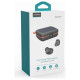 Choetech TWS wireless headphones waterproof with solar panel and built-in 2500mAh powerbank black (BH-T05)