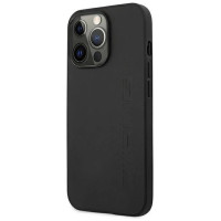 Mercedes AMG AMHCP14LDOLBK iPhone 14 Pro 6.1 "black / black hardcase Leather Hot Stamped