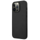 Mercedes AMG AMHCP14LDOLBK iPhone 14 Pro 6.1 "black / black hardcase Leather Hot Stamped