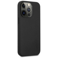 Mercedes AMG AMHCP14LDOLBK iPhone 14 Pro 6.1 "black / black hardcase Leather Hot Stamped