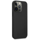 Mercedes AMG AMHCP14LDOLBK iPhone 14 Pro 6.1 "black / black hardcase Leather Hot Stamped