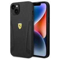 Ferrari FEHCP14MRBUK iPhone 14 Plus 6.7" black/black hardcase Leather Stamp Sides