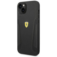 Ferrari FEHCP14MRBUK iPhone 14 Plus 6.7" black/black hardcase Leather Stamp Sides