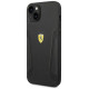 Ferrari FEHCP14MRBUK iPhone 14 Plus 6.7" black/black hardcase Leather Stamp Sides