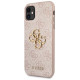 Guess GUHCN614GMGPI iPhone 11 6.1 "/ Xr pink / pink hardcase 4G Big Metal Logo