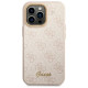Guess 4G Vintage Gold Logo case for iPhone 14 Pro - pink