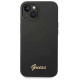 Guess GUHCP14MSLSMK iPhone 14 Plus 6.7 "black / black hard case Silicone Vintage Gold Logo