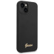 Guess GUHCP14MSLSMK iPhone 14 Plus 6.7 "black / black hard case Silicone Vintage Gold Logo