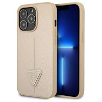 Guess GUHCP14XPSATLE iPhone 14 Pro Max 6,7 "beige / beige hardcase SaffianoTriangle Logo