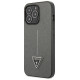 Guess GUHCP14XPSATLG iPhone 14 Pro Max 6.7 "silver / silver hardcase SaffianoTriangle Logo