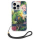 Guess GUOHCP14XHFLSB iPhone 14 Pro Max 6.7 "blue / blue hardcase Flower Strap