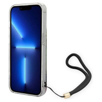 Guess GUOHCP14XHFLSB iPhone 14 Pro Max 6.7 "blue / blue hardcase Flower Strap