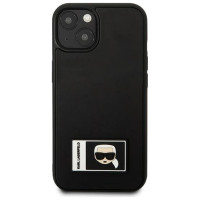 Karl Lagerfeld KLHCP13M3DKPK iPhone 13 6,1" czarny/black hardcase Ikonik Patch