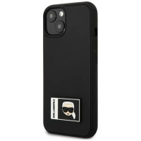 Karl Lagerfeld KLHCP13S3DKPK iPhone 13 mini 5,4 "black / black hardcase Ikonik Patch
