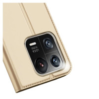 Dux Ducis Skin Pro Case Xiaomi 13 Pro Flip Card Wallet Gold Stand